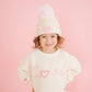 Ditsy Love Valentine's Day Matching Knit Sweater - Kids