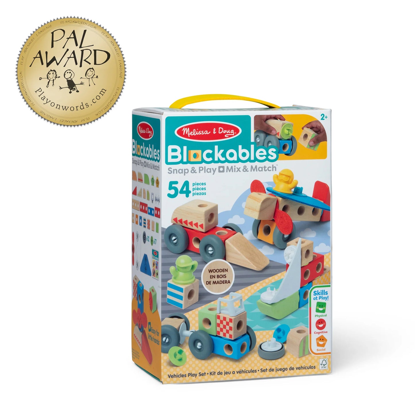 Blockables: Vehicle Play Set-  54 Pieces