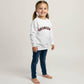 Georgia White Crewneck Pullover