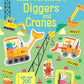 Little First Stickers Diggers And Cranes : Usborne