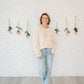 Ditsy Love Valentine's Day Knit Women's Sweater - Mommy & Me
