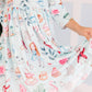 Wonderland 3/4 Sleeve Pocket Twirl Dress
