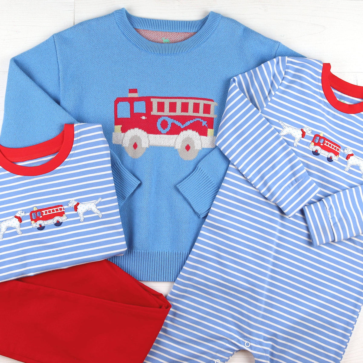 Fire Truck Sweater