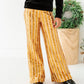 Gold Sequin Stripe | Wide-Leg Pants