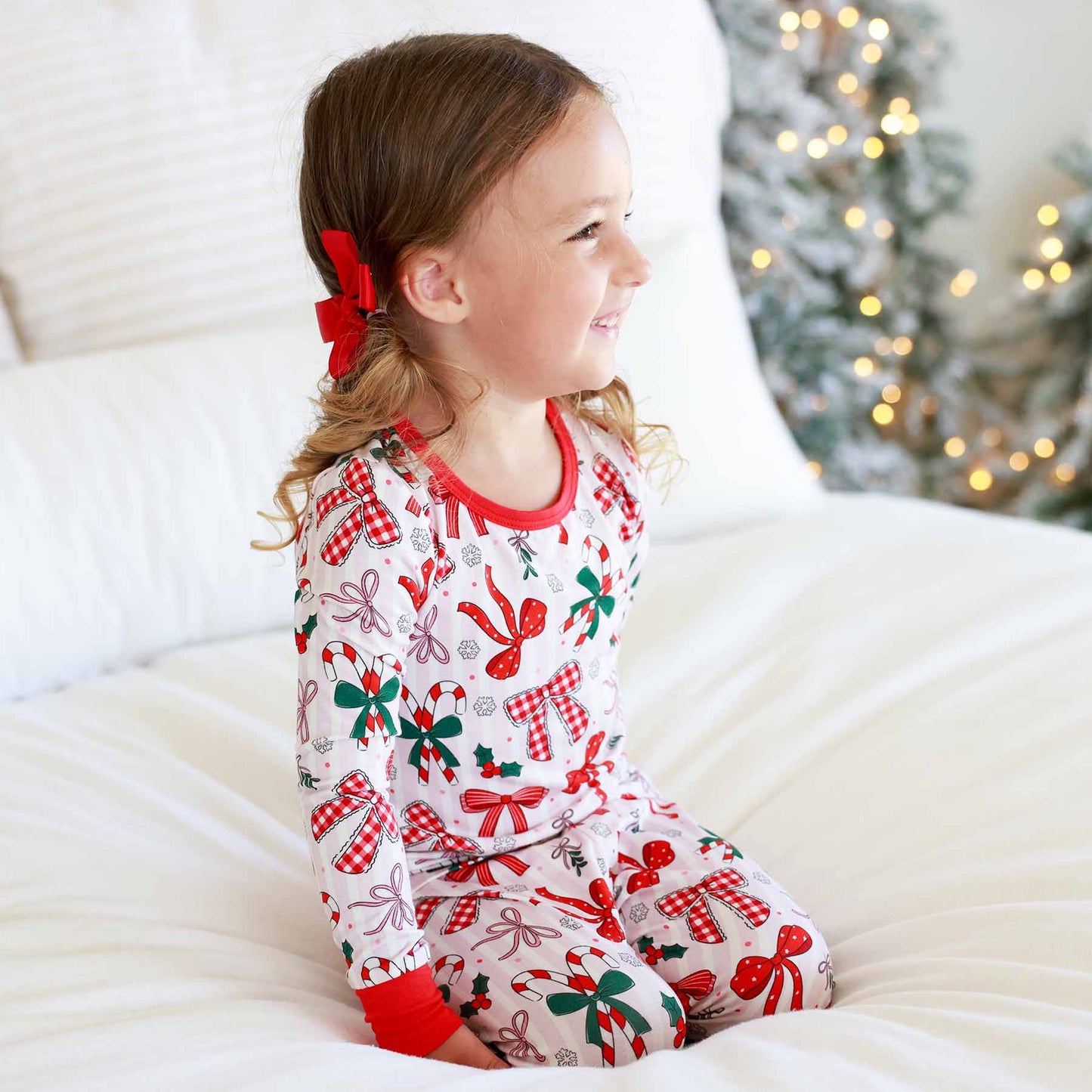 Bow What Fun Two Piece Pajama Set