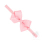 Wee Ones Mini Grosgrain Girls Hair Bow on a Soft Elastic Baby Band