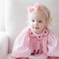 Wee Ones Mini Grosgrain Girls Hair Bow on a Soft Elastic Baby Band