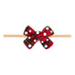 Christmas Tartan Pearl Bow Baby Headband