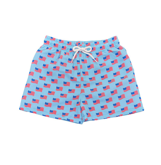 St. Simons Swim Trunk Flag Print