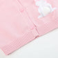 Pink Knit Easter Bunny Cardigan