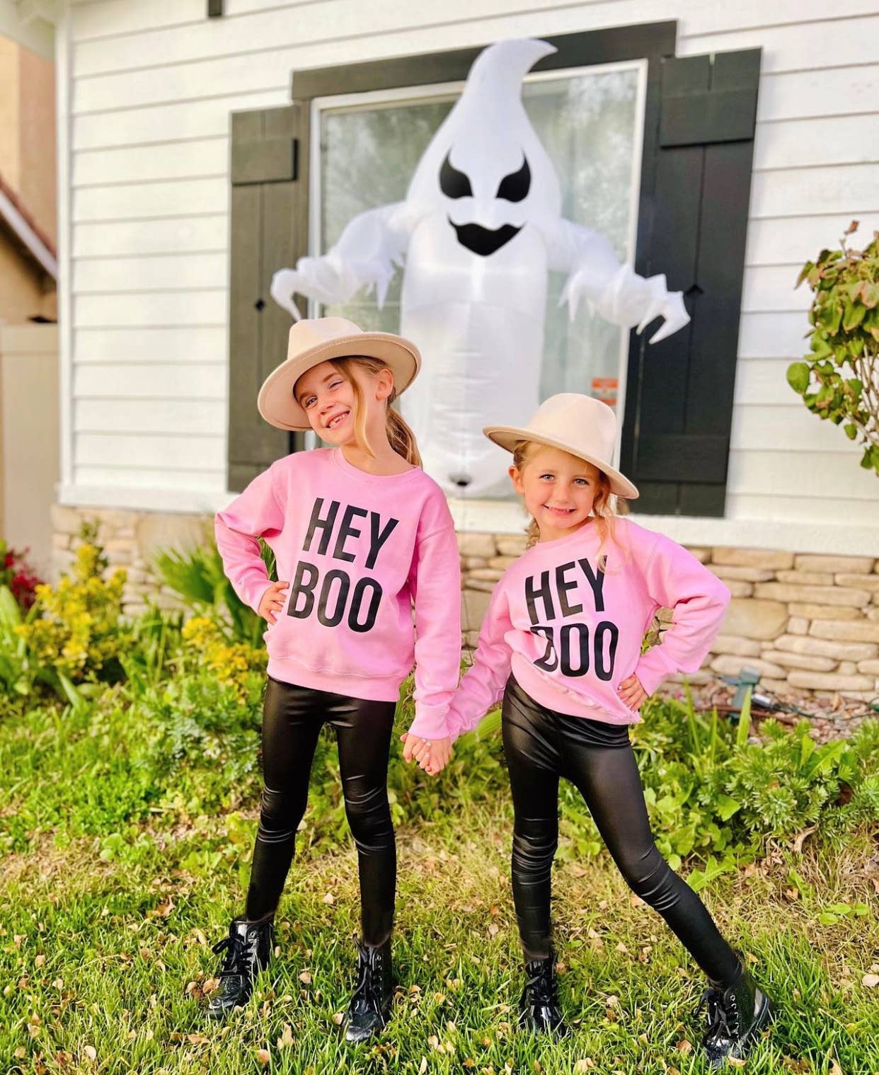Hey Boo | Kids & Adult Halloween Sweatshirt