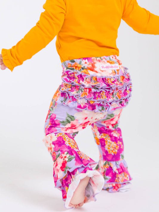 Baby Girls Lavender Valley Ruffle Flare Pants