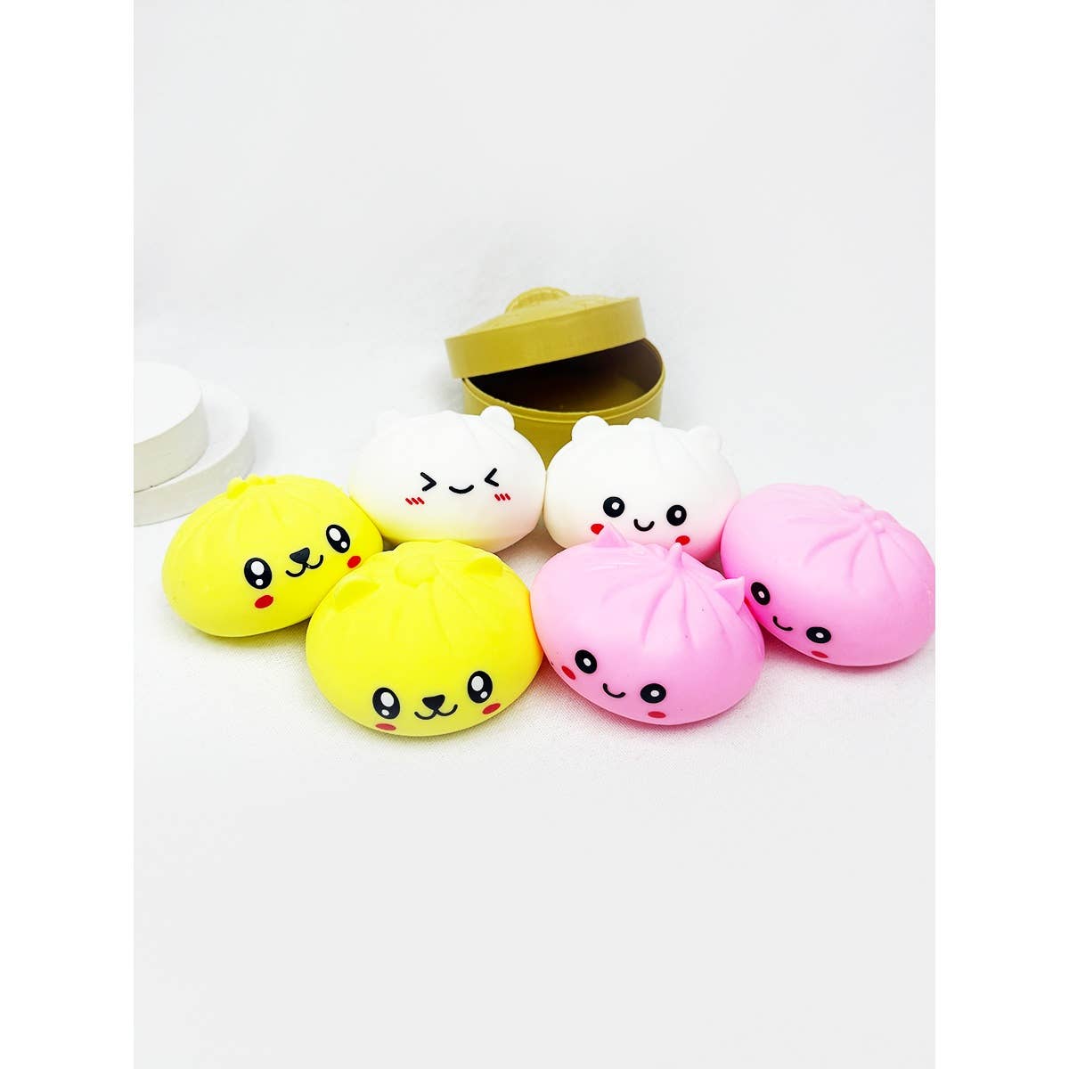 Mystery Dumpling Flour Squishy Box with Steamer