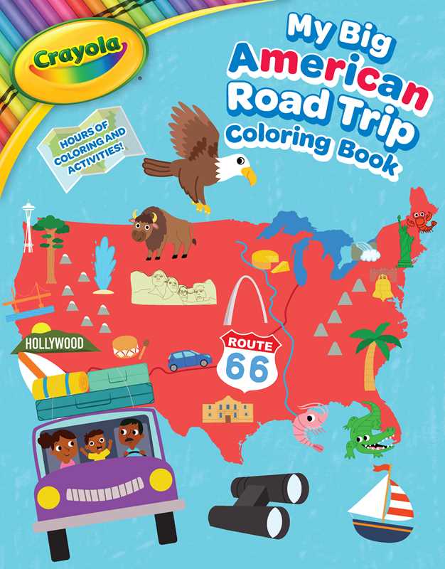 Crayola: My Big American Road Trip Coloring Book (A Crayola My Big Coloring Book for Kids) by BuzzPop