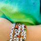 Happy Beaded Vinyl Rainbow Bracelet