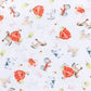 Barnyard Babies Print Zip Footie