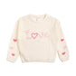 Ditsy Love Valentine's Day Matching Knit Sweater - Kids