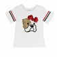Lulu Bebe Sequin Team Bulldog Shirt