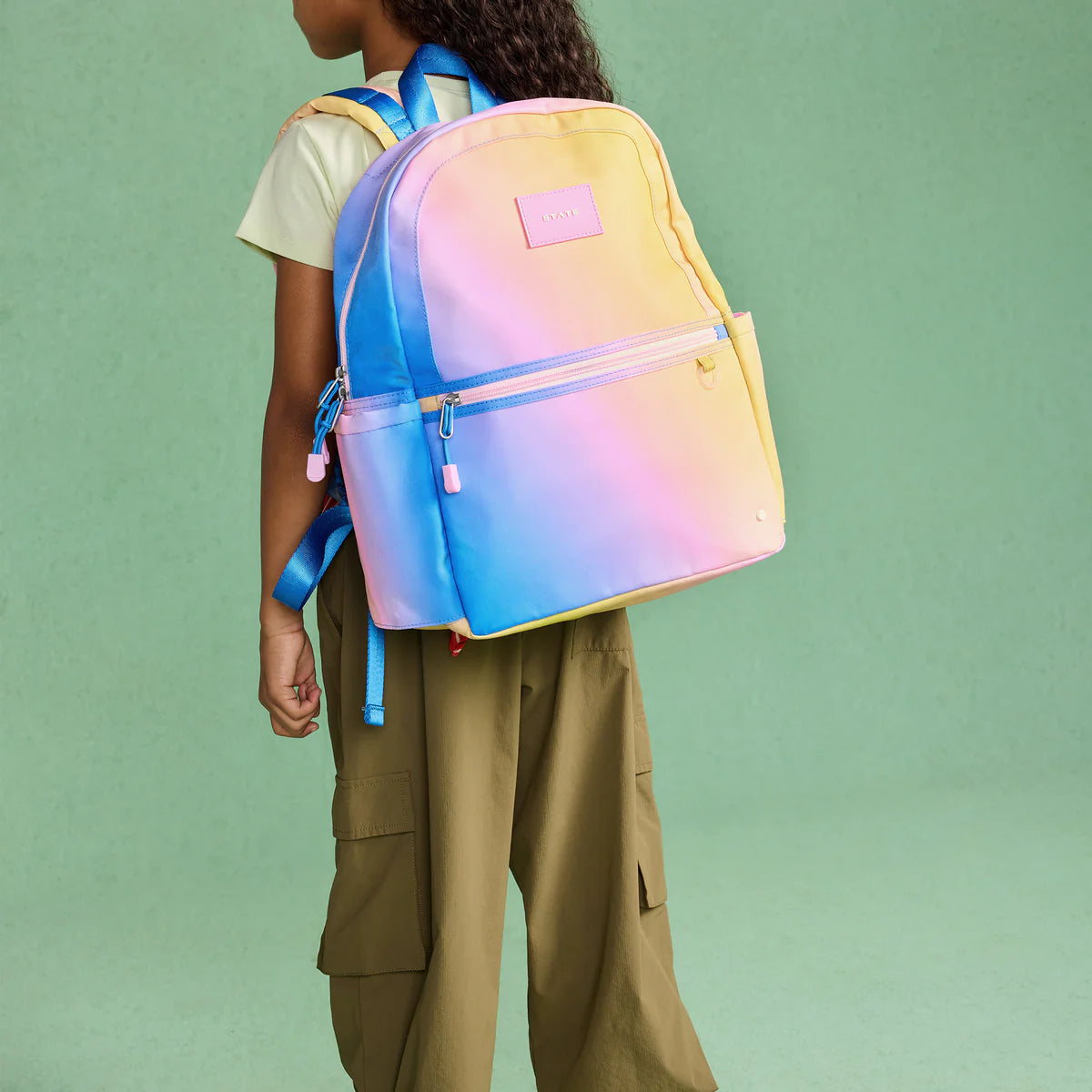 STATE Bags Kane Backpack - Blue/Pink/Yellow Gradient