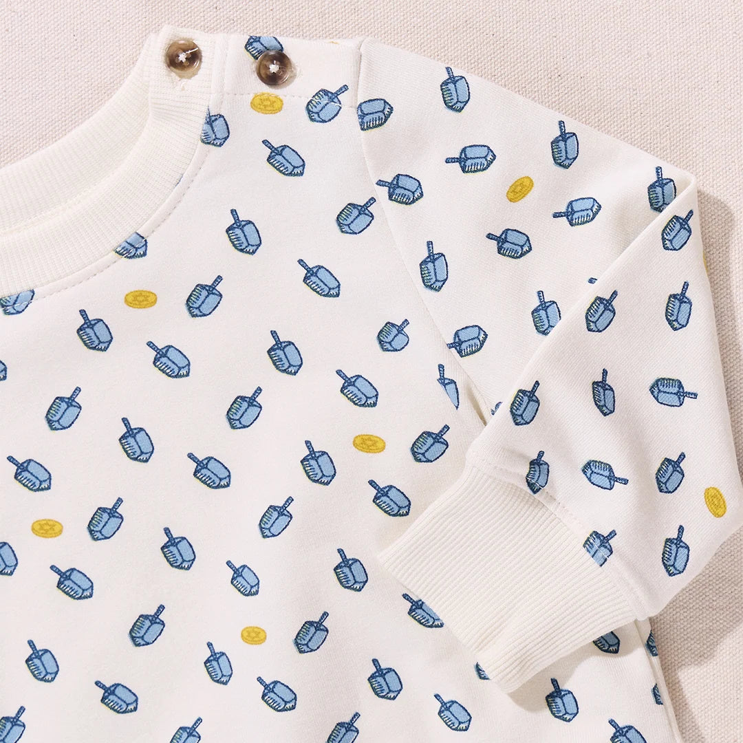 Baby Jax Jogger Set - Tossed Dreidels