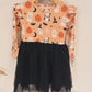 Boo-Tastic Glow-in-the-Dark Halloween Flutter Long Sleeve Tulle Twirl Dress