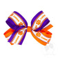 Wee Ones Large Clemson Logo Ribbon Underlay Hair Bow