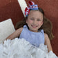 Wee Ones Large Georgia Logo Ribbon Underlay Hair Bow