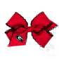 Medium Red Bow with Black Trim