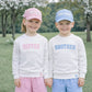 Sister Bow Baseball Hat  |  Baby