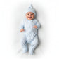 Blue Striped Baby Onesie