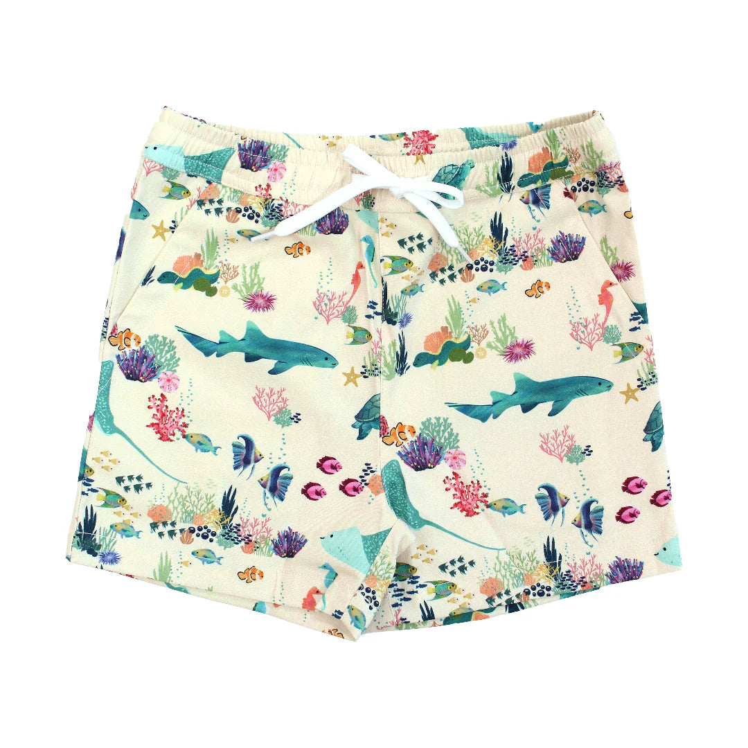 Coral Reef Boys Swim Trunks