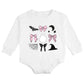 Spooky Coquette Halloween Long Sleeve Romper