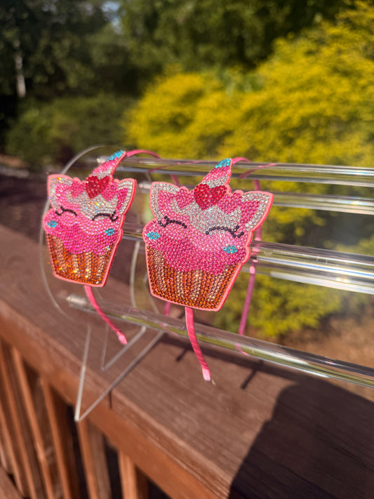 Sparkle Unicorn Cupcake Headband