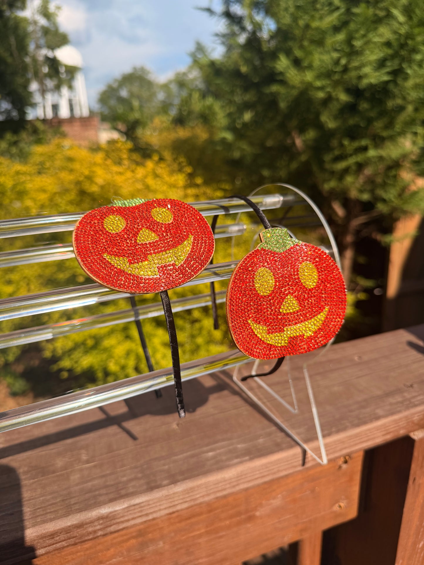 Sparkle Pumpkin Headband
