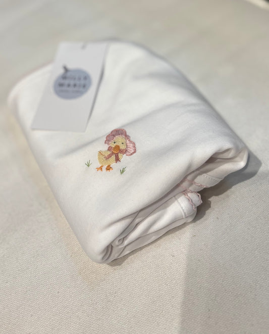 Milly Marie Pima Cotten Embroider Baby Blankets