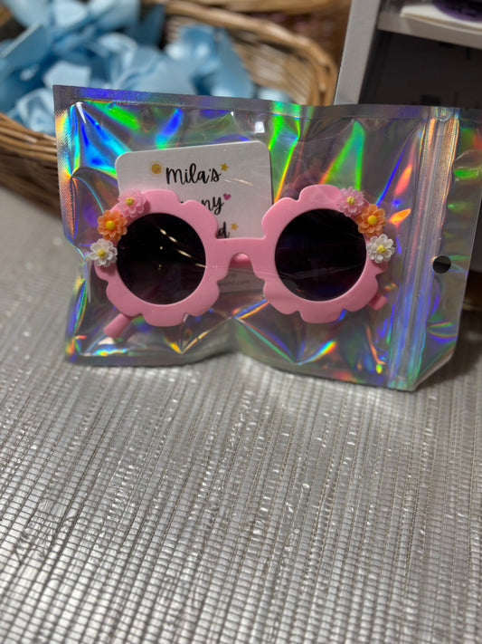 Mila's Sunny World Pink Sunglasses