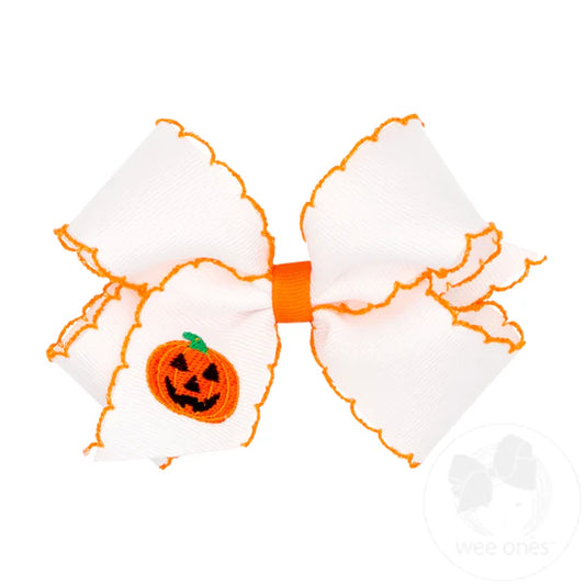 MED HALLOWEEN EMB W/STITCH EDGE