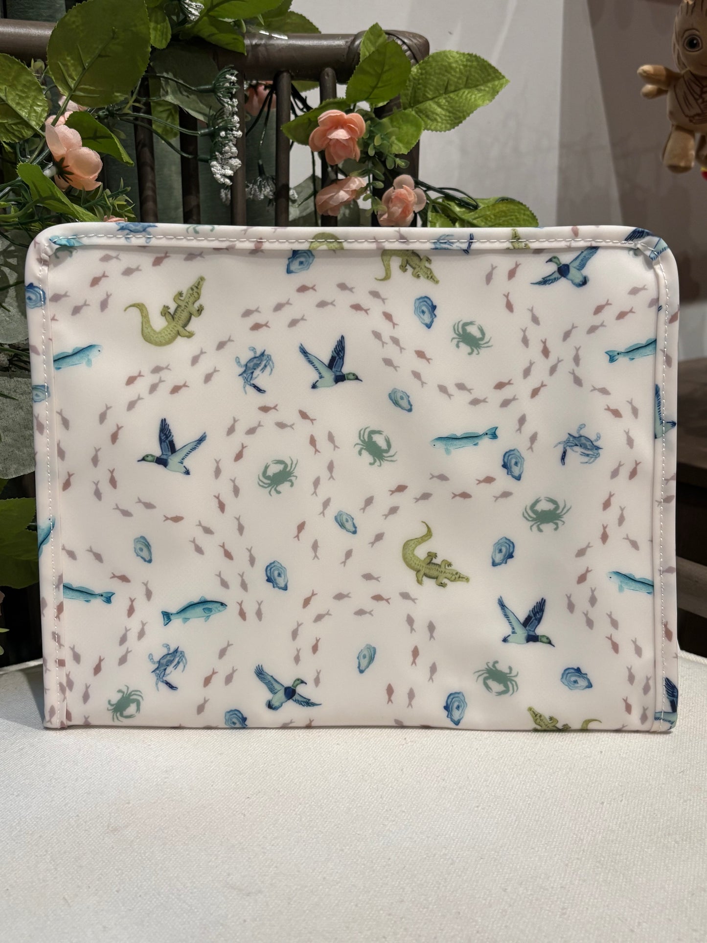 TRVL Roadie Large Zip Pouch - Costal Tides