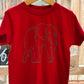 Mustard & Ketchup Red Crimson Elephant T-shirt