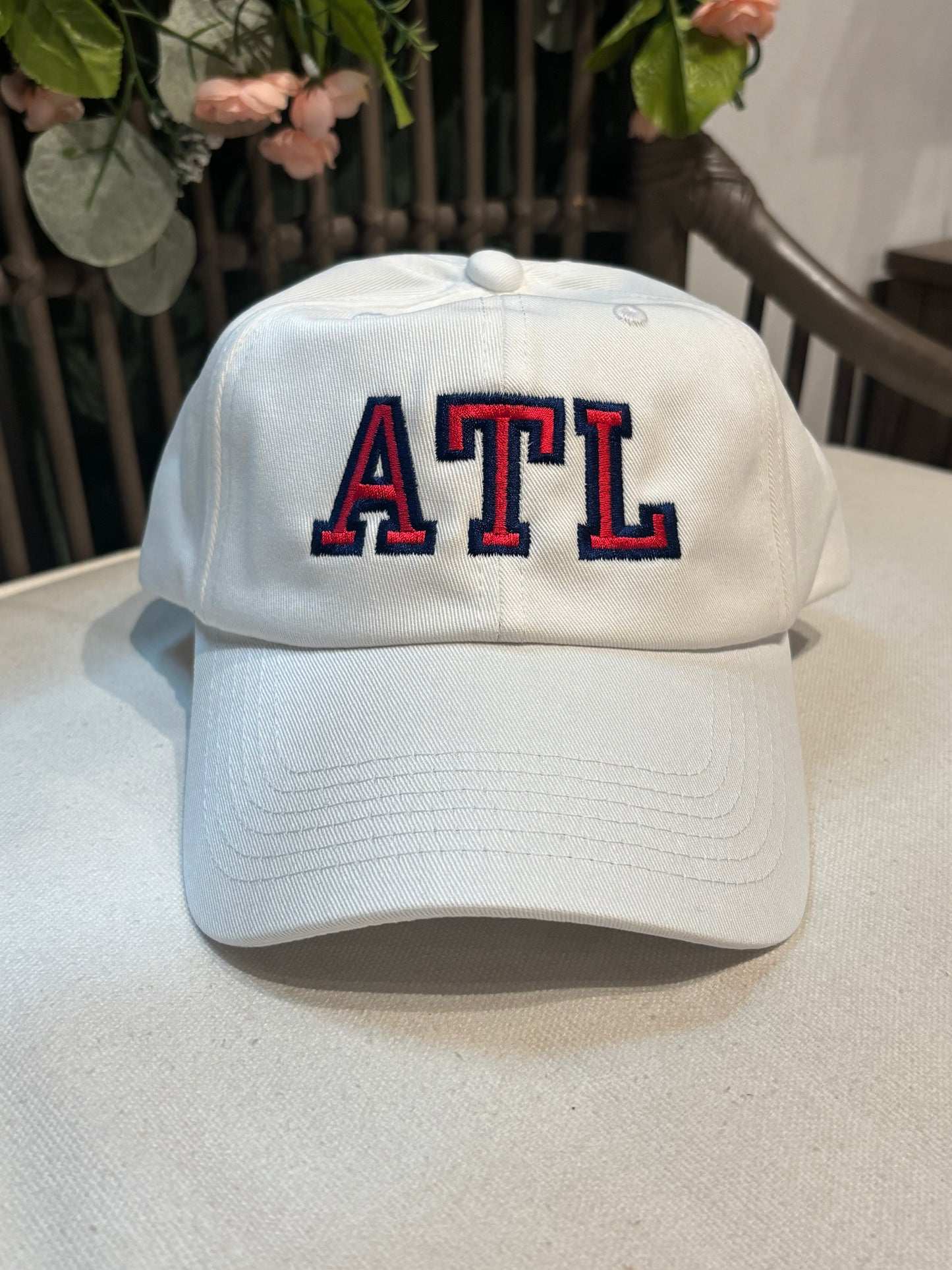 Bits & Bows Custom ATL Embroidered Baseball Hat