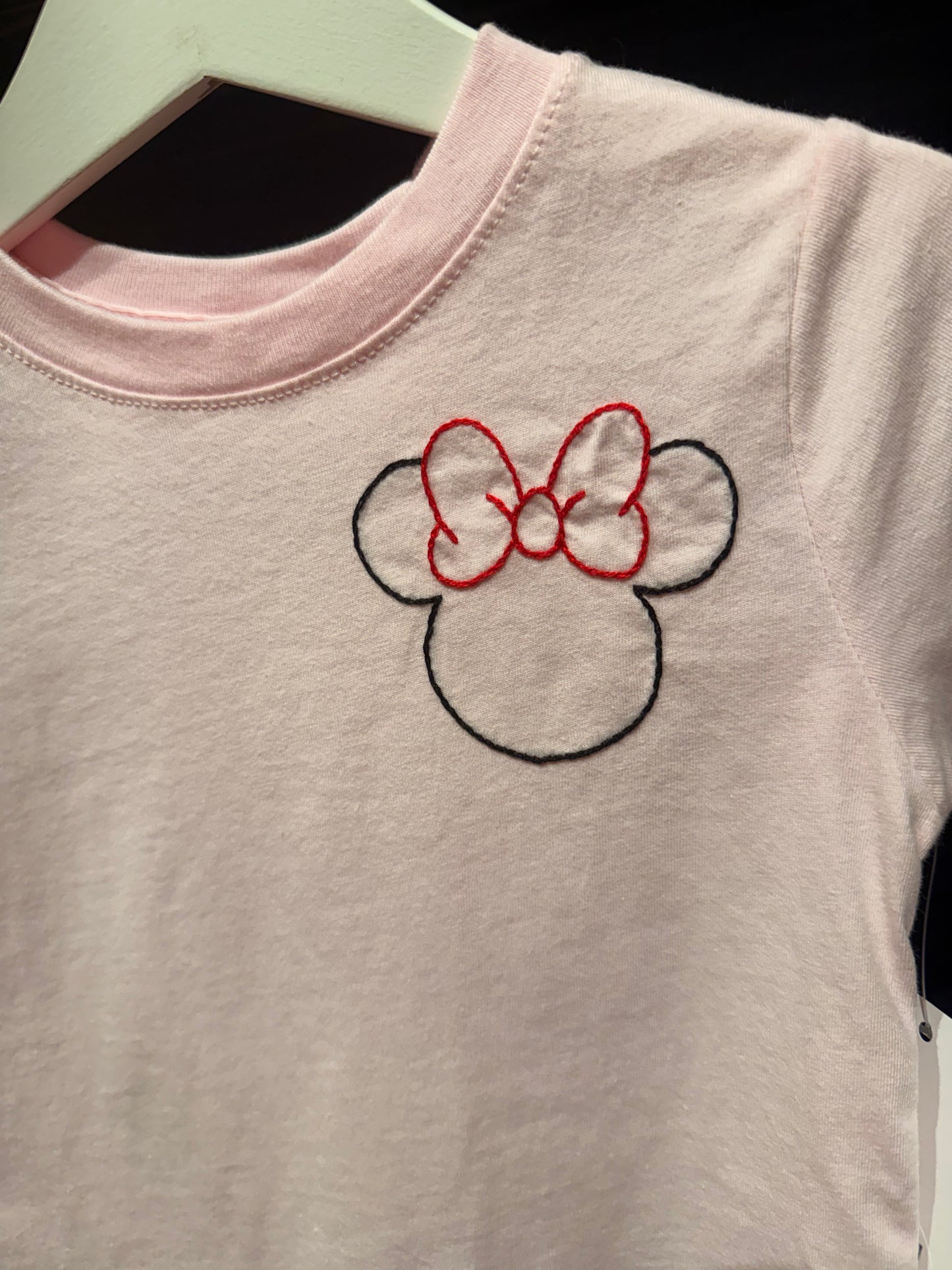 Ballerina Pink Minnie Outline T-Shirt