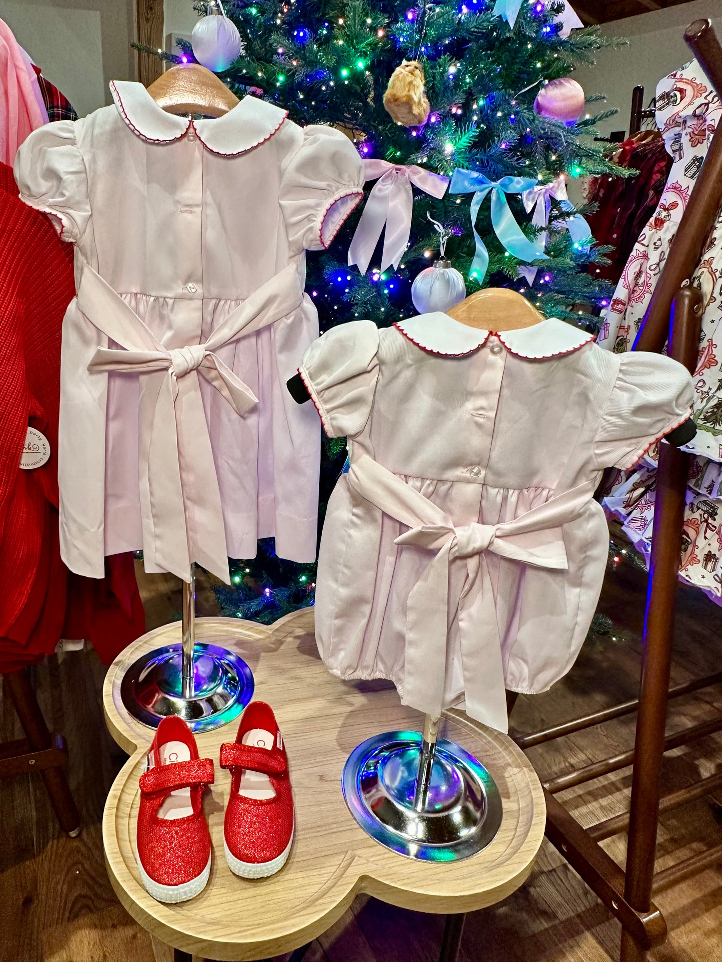 Pink Smocked Wreath Bubble