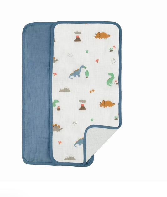 Jurassic burp cloth set