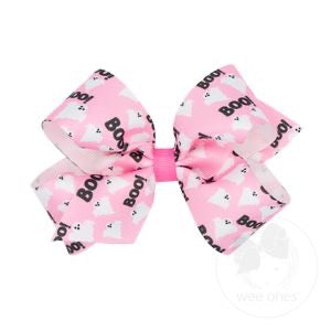 MED GG HALLOWEEN PRINT BOW