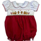 Rosie Gingerbread Smocked Bubble