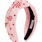 Candy Cane Christmas Gemstone Headband