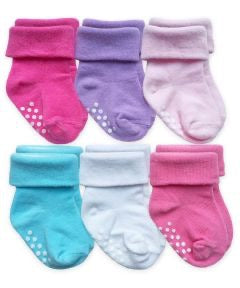 Girls Multi Color Sock 6 Pack