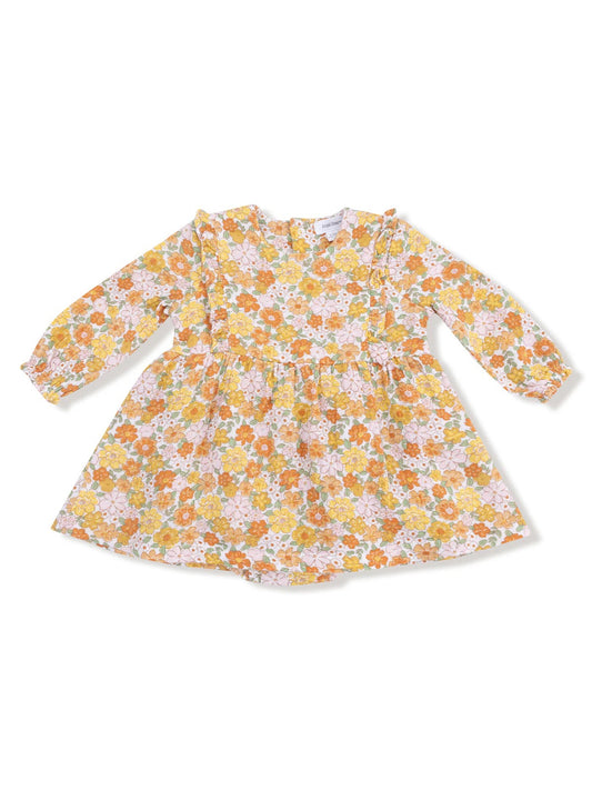 amber ruffle floral bubble