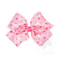 KING GG PINK XMAS PRINT BOW- Santa