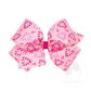 King GG Pink XMAS Print Bow- Candy Cane